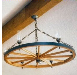 Wagon Wheel Chandelier